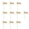 thumbnail image 4 of 10pcs Cake Topper Baking Cake Insert Cake Decoration (Wood Color), 4 of 7