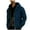 Dark Blue, variant on zfhfof Mens Heavyweight Winter Hoodie Jacket Fashion Zip Up Warm Fleece Sherpa Lined Hooded Coats Thickened Outwear with Pockets
