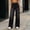 Black women wide leg pants a1, variant on Bzdzmqm Women Wide Leg High Waisted Flowy Casual Solid Boho Vacation Beach Lounge Pant Summer Loose Elastic Waist Cropped Trousers, Light Blue M