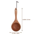 thumbnail image 2 of Easy Clean Chinese Rice Spoon Asian Tableware Household Water Scoop Wooden Bowl, 2 of 6