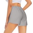 thumbnail image 2 of Uemuo Gary Pattern Women's Athletic Shorts High Waisted Running Shorts with Liner Pockets Gym Elastic Workout Shorts-XX-Large, 2 of 9