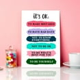 thumbnail image 4 of Positive Inspirational Quotes Wall Art Canvas,It''s OK Motivational Canvas Prints Framed Wall Art for Kids Room Nursery Décor,Encouragement Gifts for Kids Teens, 4 of 5