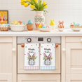 thumbnail image 5 of Happy Easter Kitchen Towel 18"x26" Cute Bunny Flower Buffalo Plaid Dish Towels Spring Home Kitchen Decor Hand Towels Set of 2, 5 of 6