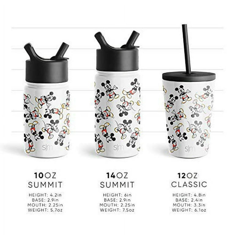 Simple Modern Disney Water Bottle with Straw Lid Vacuum Insulated Stainless  Steel Metal Thermos | Gi…See more Simple Modern Disney Water Bottle with