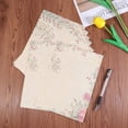 thumbnail image 3 of 50pcs Papel de estilo europeo Papel de escribir retro Papel de carta vintage Papelería romántica (Rosa verde), 3 of 5