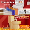 thumbnail image 6 of SUNRINX Gloss White 1.28 GPF Tornado Flush One-Piece Toilet, Elongated Toilet for Bathrooms, 17" ADA Comfort Chair Height, Soft-Close Quick-Release Seat, 1000g MAP Score, Siphonic Side Press, 6 of 9