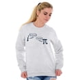 thumbnail image 3 of Rational Real Pi Pie Number Math Nerd Sweatshirt for Men or Women Brisco Brands X, 3 of 6