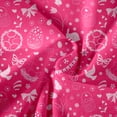 thumbnail image 5 of Long Sleeve Easter Cartoon Print Loungewear Top And Pants Set Hot Pink, 5 of 6