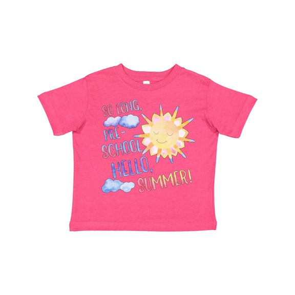 Inktastic So Long, Pre-school Hello, Summer Last Day of School Boys or Girls Toddler T-Shirt