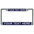 thumbnail image 1 of Custom Personalized Navy Blue And Chrome Frame, 1 of 2
