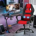 thumbnail image 2 of XF XINFENG Gaming Ergonomic Office Chair, 250lbs Capacity Nylon, Metal Computer Chair with Lumbar Massage, Height Adjustable 360° Swivel Racing Chair, Red, 2 of 8