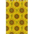 thumbnail image 5 of Coolnut Window Curtain Panels Yellow Sunflower Pattern Grommet Top Room Darkening Thermal Insulated Blackout Window Treatment Drapes 2 Panels W55 x L84 In, 5 of 6