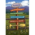 thumbnail image 3 of Roanoke, Virginia, Destination Signpost (100% Cotton Canvas Reusable Tote Bag), 3 of 3