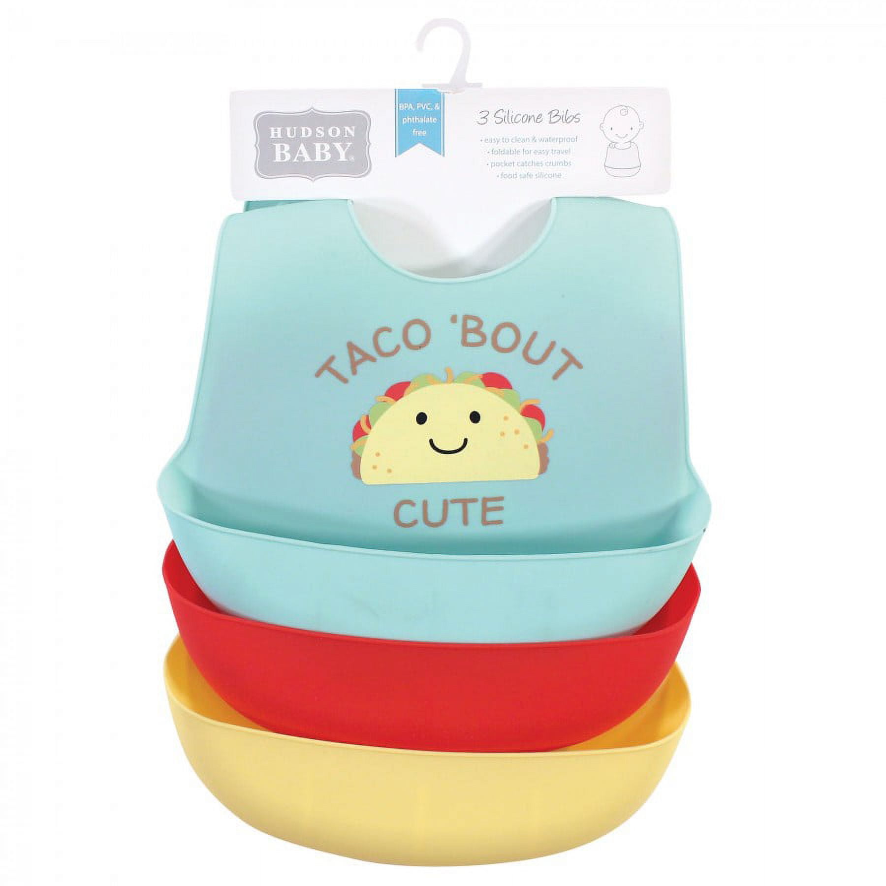 Amazon.com: Hudson Baby Unisex Baby Silicone Bibs, Fast Food