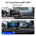 thumbnail image 3 of MOOKAKA Dual 12.3 inch Carplay Screen/Radio/Multimedia Player for Toyota Sienna 2021-2025 Universal Car Navigation/GPS Upgrade Headunit Android Display 1080P Touch Screen Replace System, 3 of 16