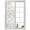 Beige, variant on Blue Botanical Window Privacy Film, Farmhouse Spring Summer Plant Static Cling UV Sun Blocking Heat Control Window Tint Day and Night, Non-Adhesive One Way Windows Privacy Cover 19.6''x39.3''