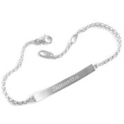 Personalized Channel Birthstone Bracelet