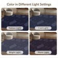 thumbnail image 7 of ODIKA 2'x3' Navy Blue Deep Geometric Design Washable Throw Rug Modern Abstract Pattern with Unique Shapes Non-Slip, Low Profile, Flatwoven, Easy Care for Hallway, Study Room, 7 of 7