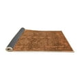 thumbnail image 2 of Ahgly Company Indoor Round Oriental Orange Industrial Area Rugs, 3' Round, 2 of 4