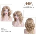 thumbnail image 5 of Rizador de pelo de cerámica profesional Waver automático 360 rizador de pelo giratorio de calentamiento rápido varita rizadora eléctrica 110-240 V para peinado de cabello largo o corto (EE. UU.), 5 of 5