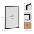 thumbnail image 6 of Kate and Laurel Gallery Wall Poster Frame, 12x16, Black, Modern Photo Frame for Use as Entryway Wall Decor, Living Room Decor, or Fireplace Mantel Decor, 6 of 7