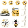 thumbnail image 4 of 9 Pcs Bee Tiered Tray Decor Set Spring Summer Tiered Tray Decorations Farmhouse Bee Wood Table Sign Hive Honey Table Top Decor for Kitchen Party Favor Home Shelf, 4 of 9