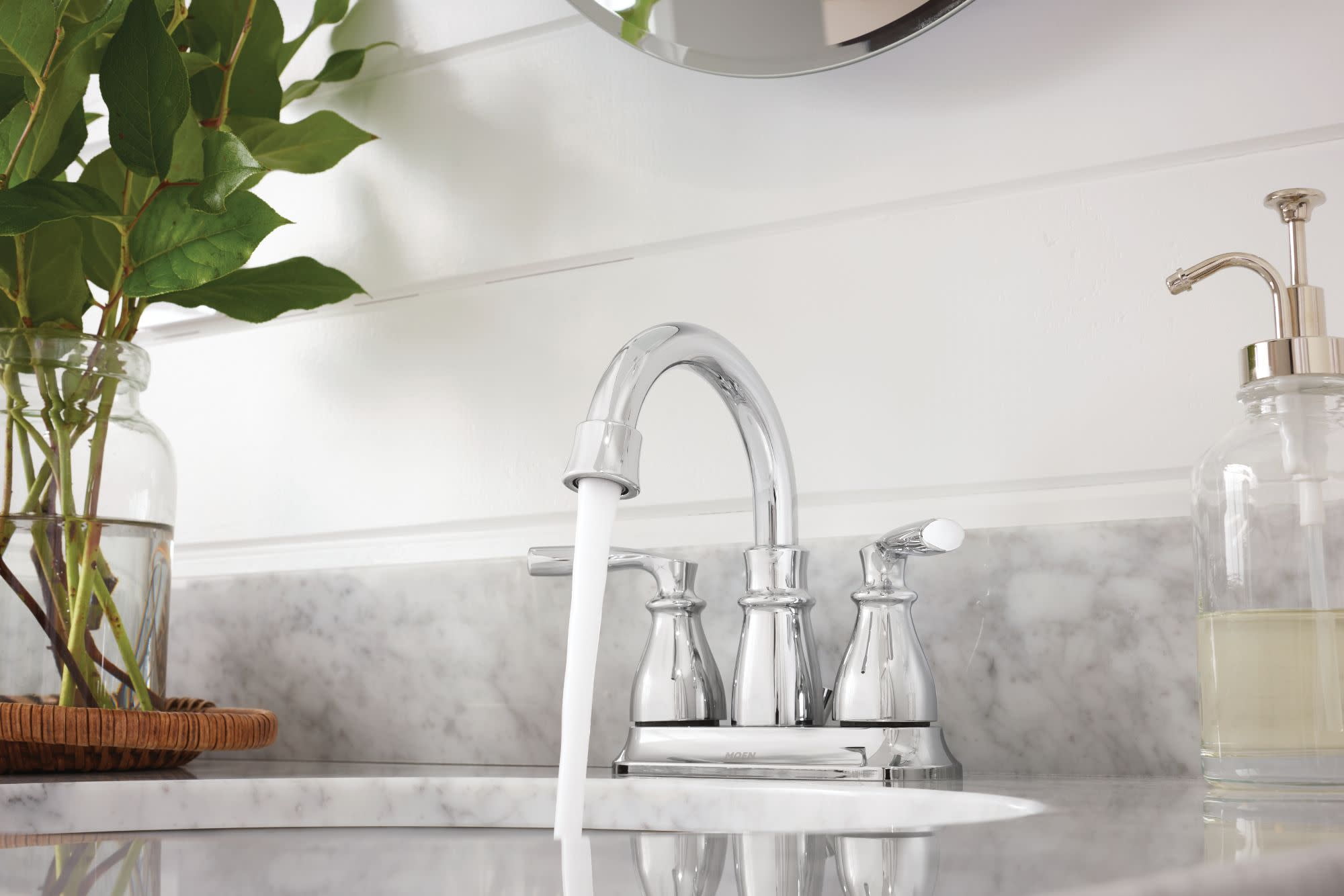 Moen Hilliard Two-Handle High Arc Bathroom Faucet