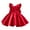 Red, variant on Infant Baby Flower Girl Dress Elegant Pearls Tulle Tutu Dress Pleated Pageant Party Formal Baptism Dress 9M-6T