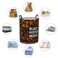thumbnail image 2 of DouZhe Waterproof Collapsible Large Laundry Baskets, Abstract Black History Month Prints Circular Hamper with Handles, 2 of 7