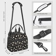 thumbnail image 2 of Xecao Daisy Pattern Thermal Tote Lunch Cooler Bag with Front Utility Pocket Lightweight Insulation Tech Gym Office Commute Ready, 2 of 7