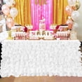 thumbnail image 4 of Falda de mesa de postre cómoda y elegante, decoración de tela para decoración de adornos para fiesta de boda, 4 of 8
