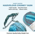 thumbnail image 3 of Mary Maxim Marvelous Chunky Yarn 5 Weight Bulky Yarn, 100% Acrylic, 270 Yards, Berry Blast, 3 of 7