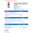 thumbnail image 2 of Accessory Drive Belt - Compatible with 2002, 2004 - 2005 Jeep Liberty KJ 2.4L 4-Cylinder, 2 of 2
