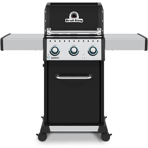 Broil King, Baron 320 Pro, 874217, Natural Gas NG, Silver, Black