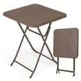 thumbnail image 1 of Costway 23.5" Square Folding Table Indoor Outdoor Foldable Plastic Table, 1 of 10