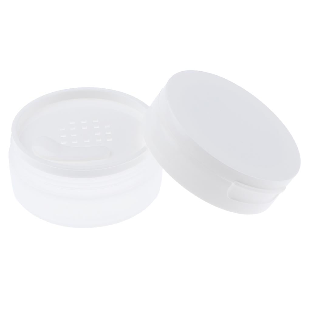 1PC Empty Powder Case Portable Anti Leakage Makeup Powder Jar with Mirror 