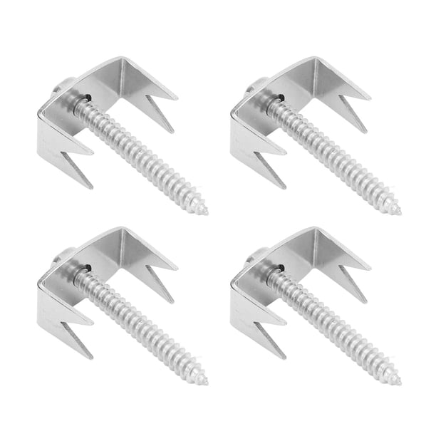 Clavos De Grapas Para Cercas, Adaptador Hexagonal Seguro Y Confiable, Sujetadores Para Cercas De Alambre, 50 Piezas, Reutilizables, Fácil Instalación Para Jardín, Rejilla