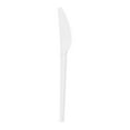 thumbnail image 3 of Restaurantware-6.5 Inch Compostable Knives, 250 Heavy-Duty Knives - Sustainable Build, Sturdy, Long Handle, White CPLA Plastic Disposable Cutlery, BPI-Certified, Hot And Cold Foods, 3 of 11