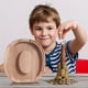 thumbnail image 3 of Piggy-Bank for Kids Boys Girls Large Piggy Banks 26 English Alphabet Letter,Personalized Wooden,Transparent Money Saving Box (1 Pc), 3 of 9