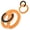 orange, variant on Magnetic Phone Grip Holder, 2.24" CNC Alloy Finger Ring with Dual Magnetic Grip, Folds into Z-Stand for Desk & Gym Use