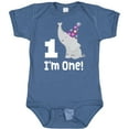 thumbnail image 3 of Inktastic Babys 1st Birthday Elephant Zoo Animal Boys or Girls Baby Bodysuit, 3 of 5