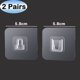 thumbnail image 1 of Ganchos adhesivos de pared para cocina y baño, estante de alambre transparente, soporte de pegatinas sin rastro, 5 o 10 unidades, 1 of 4