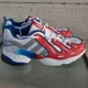 thumbnail image 1 of Adi - das Shoes Men's Style LVL 029002Color White/Red-Blue, Size 12Used in good c, 1 of 6