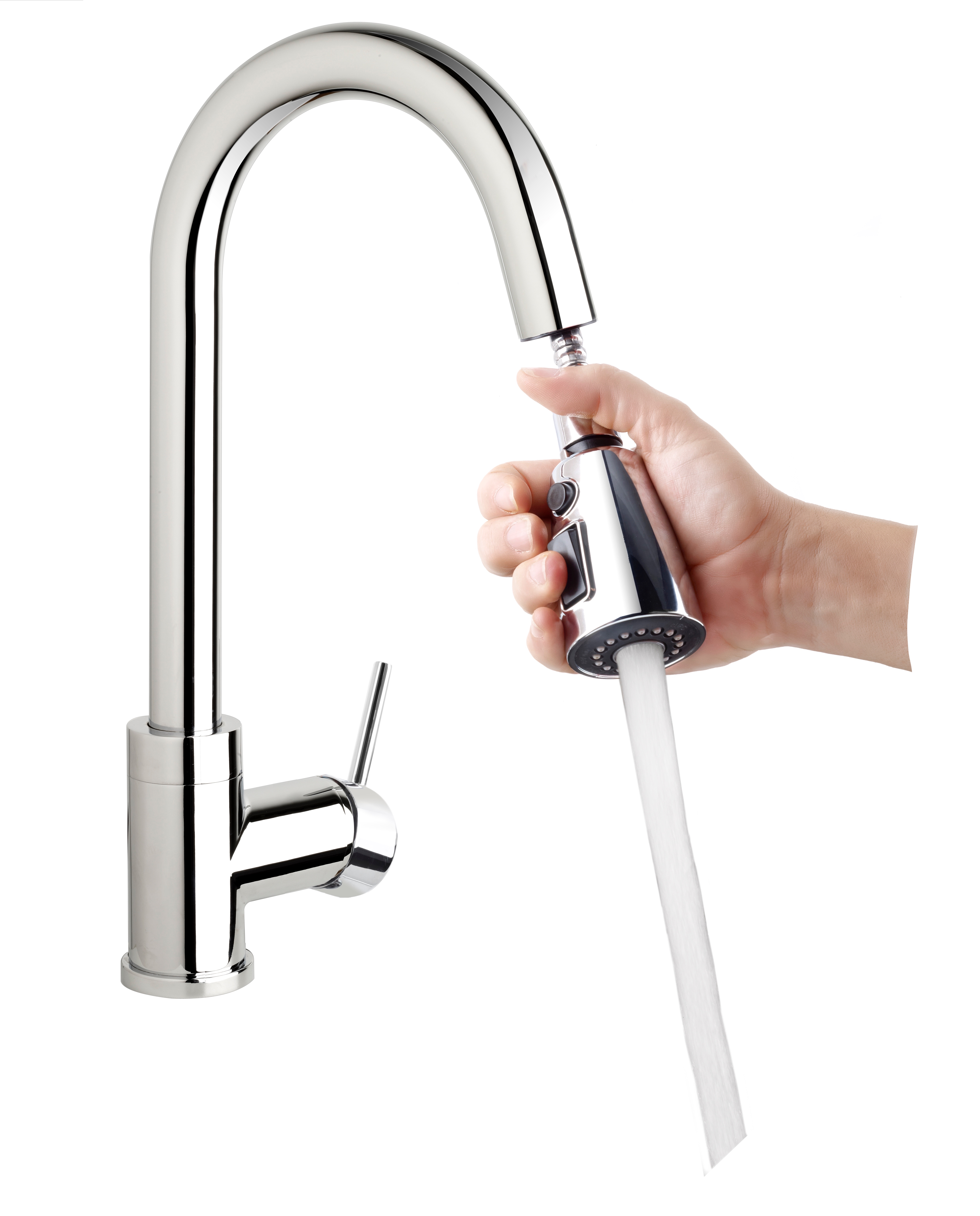 Belanger URB78CCP Single Handle Pull-Down Kitchen Faucet, Polished Chrome
