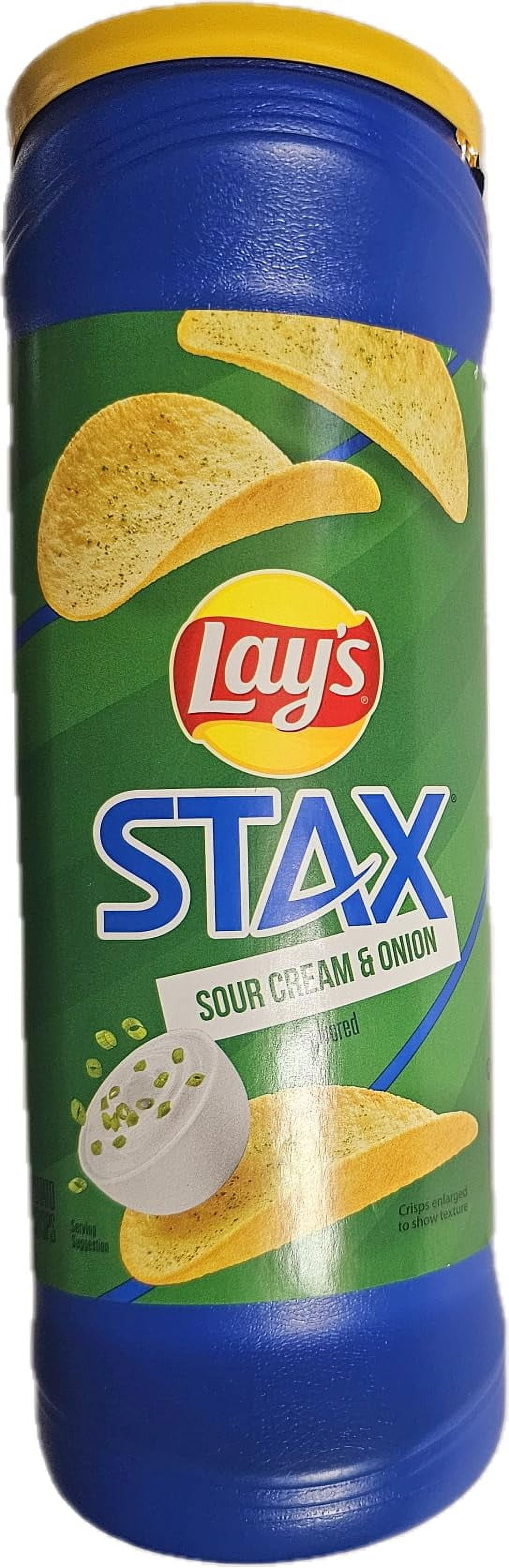 Lays Stax Combination Pack of 2: Lays Stax Cheddar 5.5OZ and