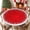 Christmas Red, variant on Round Fitted Tablecloth with Elastic Edged, Watercolor Lemon Flower Leaves Fitted Circle Tables Cover Wipeable Waterproof Table Cloth for Indoor Outdoor Use Tabletop Decor Vintage Letter Stamp