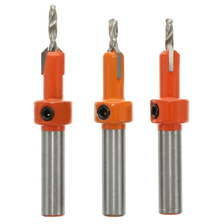 

3pcs Practical Chamfer Drilling Tool Countersink Twisting Drill Bit Screw Drill