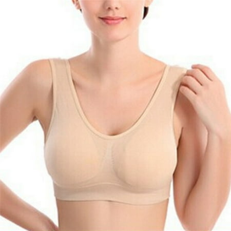 

Party Yeah Women Yoga Fitness Stretch Bra Seamless Racerback Sports Bra Tops Tank