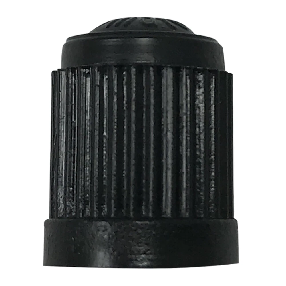 (1000) Black Plastic Tire Caps Air Valve Stem Dust Cover - Car Bike Truck Wheel