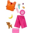 thumbnail image 3 of Barbie Doll with Surfboard and Puppy, Poseable Brunette Barbie Beach Doll (Assembled Product Height: 12in), 3 of 6